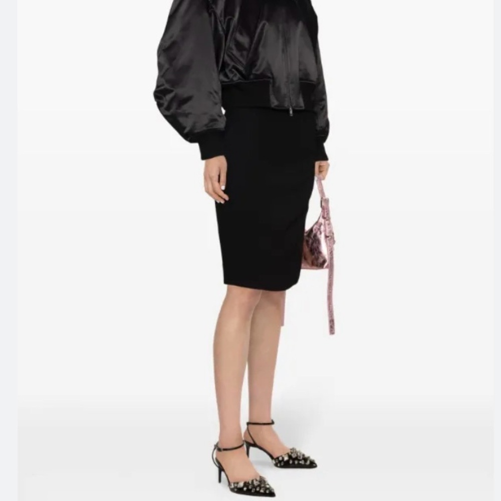 VERSACE Vintage 1990s Wool Pencil Skirt 14